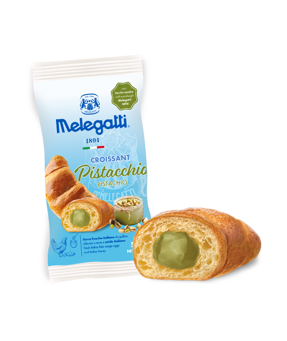 Croissant pistacchio Melegatti gr 300 pz x ct 12 MELEGATTI
