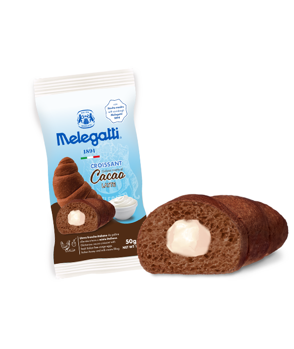 Croissant al cacao e latte Melegatti gr 300 pz x ct 12 MELEGATTI