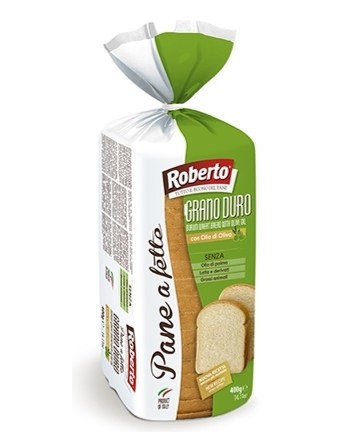 Pane a fette al grano duro gr 400 pz x ct 8 Roberto